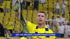 CR7: gol 981 dopo l'allerta missili su Riad