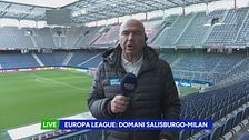 Europa League: domani Salisburgo-Milan