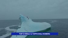 Top 3 virali: il tuffo dall'iceberg