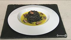 Troccoli al nero di seppia