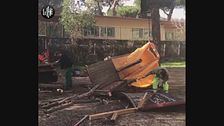 La demolizione dei giochi nel cuore di Roma
