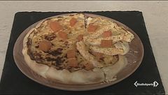 Torta salata con zucca e pancetta