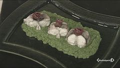 Filetto di pescatrice con crema di broccoli