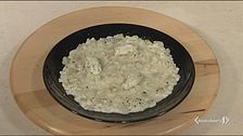 Risotto con topinanbur e gorgonzola