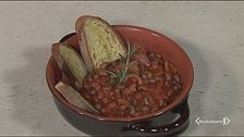 Fagioli dell'occhio con le cotiche