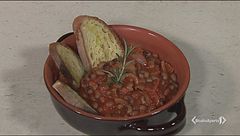 Fagioli dell'occhio con le cotiche