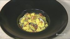 Fregola vongole e zafferano