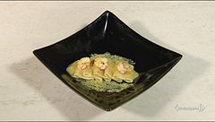 Paccheri con gamberoni in salsa d'arancia