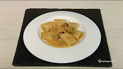 Paccheri crema di zucca e porcini