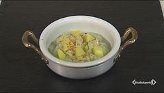 Vellutata di finocchi, con porri e patate