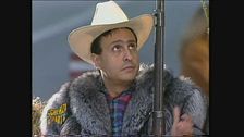 Gigi Sabani in versione cowboy per Scherzi a parte