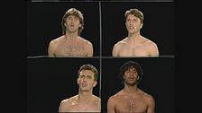 I calciatori a torso nudo per la sigla di Mai dire Gol del lunedì '93-'94
