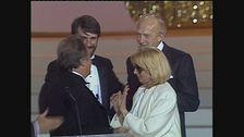 L'esilarante incontro tra Ugo Tognazzi e Raimondo Vianello ai Telegatti 1987