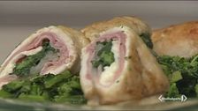 Involtini di pollo con cime di rapa
