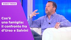 Cos'è una famiglia: il confronto fra d'Urso e Salvini