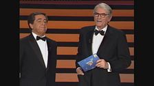 Gregory Peck si prende la standing ovation ai Telegatti 1990