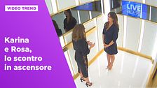 Karina e Rosa, lo scontro in ascensore