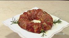 Tortino di patate e prosciutto crudo