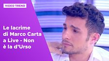 Le lacrime di Marco Carta a Live - Non è la d'Urso