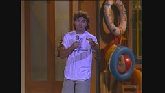 Maurizio Milani sul palco di Cabaret per una notte 1988