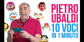 Pietro Ubaldi reinterpreta 10 personaggi in un minuto