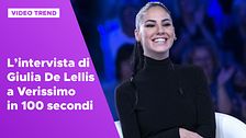 L'intervista di Giulia De Lellis a Verissimo in 100 secondi