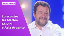 Lo scontro tra Matteo Salvini e Asia Argento