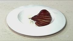 Pere cotte con vino e cannella