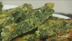 Frittata fagiolini, spinaci e patate