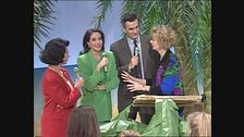 Cristina Parodi, Cesara Bonamici e Lamberto Sposini ospiti a Non è la Rai 1992