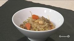 Spaghetti di riso alle verdure