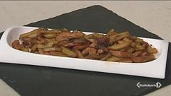 Straccetti di pollo con salsa di soia e patate