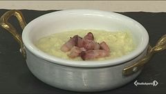 Vellutata di topinambur e bacon