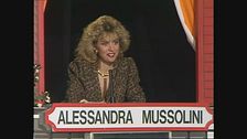 Alessandra Mussolini e l'Oscar a Sophia Loren