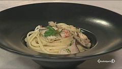 Linguine cardoncelli e gamberi