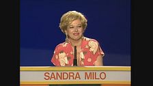 Sandra Milo al Gioco dei 9 nel 1989