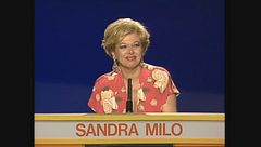 Sandra Milo al Gioco dei 9 nel 1989