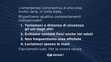 Coronavirus: quattro comportamenti indispensabili da rispettare