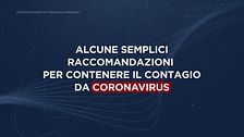 Emergenza Coronavirus: alcune raccomandazioni per contenere il contagio