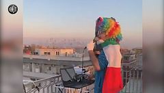 Coronavirus, dal terrazzo di Francesco #andratuttobene