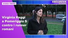 Virginia Raggi a Pomeriggio 5 contro i runner romani