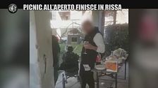 Picnic all'aperto finisce in rissa