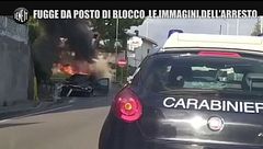 Salerno, fugge al posto di blocco e si schianta: le immagini dell'arresto