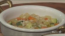 Minestrone di verdure e riso