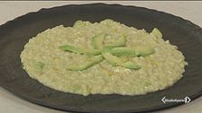 Risotto con avocado e robiola