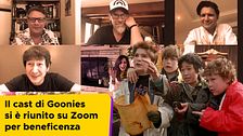 Il cast di Goonies si è riunito su Zoom per beneficenza
