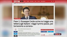 Conte, lettera agli italiani: "Oggi il primo passo, poi torneremo a correre"