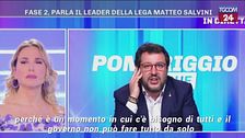 Salvini: "Il 2 giugno con Meloni e Berlusconi, Conte non può fare tutto da solo"