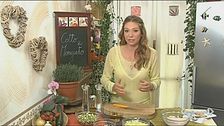 Treccia di pesce su vellutata patate e zucchine