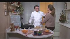 Crema di risotto alla zucca, mostarda e amaretto